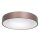 Plafonnier LED métal plastique bronze blanc Ø48 cm