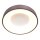Plafonnier LED métal plastique bronze blanc Ø48 cm