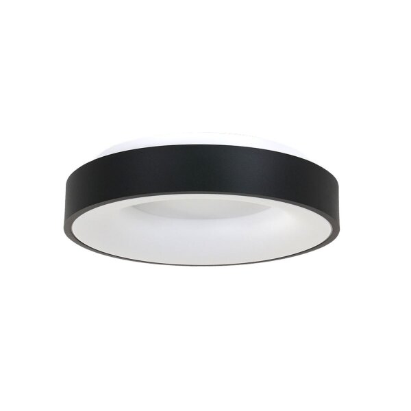 Plafonnier rond à LED Noir Blanc Ø38 cm 30 W 2700 K