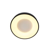 Plafonnier rond à LED Noir Blanc Ø38 cm 30...