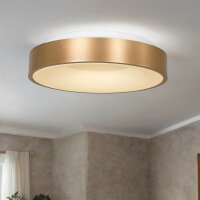Plafonnier LED métal plastique doré blanc 40 W