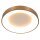 Plafonnier LED métal plastique doré blanc 40 W