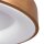 Plafonnier LED métal plastique doré blanc 40 W