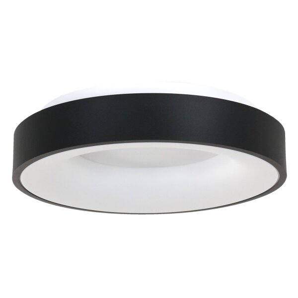 Plafonnier LED noir métal plastique 40 W 2700 K