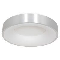 Plafonnier LED métal plastique argenté...