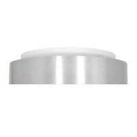 Plafonnier LED métal plastique argenté...