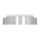 Plafonnier LED métal plastique argenté blanc 2700 K