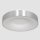 Plafonnier LED métal plastique argenté blanc 2700 K