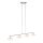 Plafonnier verre métal 4-flmg 120 cm incl. G9 anti-éblouissement
