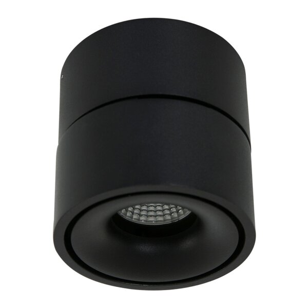 Spot de plafond LED métal noir Ø78 cm rond 8 W 2700 K