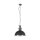 Lampe à suspendre industrielle métal acrylique noir Ø47 cm E27