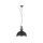 Lampe à suspendre industrielle métal acrylique noir Ø47 cm E27