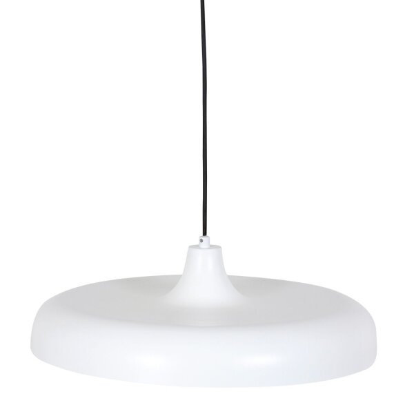 Lampe à suspendre blanche en métal Ø50 cm rond E27 Design moderne