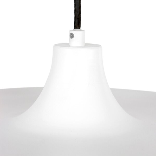 Lampe à suspendre blanche en métal Ø50 cm rond E27 Design moderne