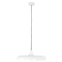 Lampe &agrave; suspendre blanche en m&eacute;tal...