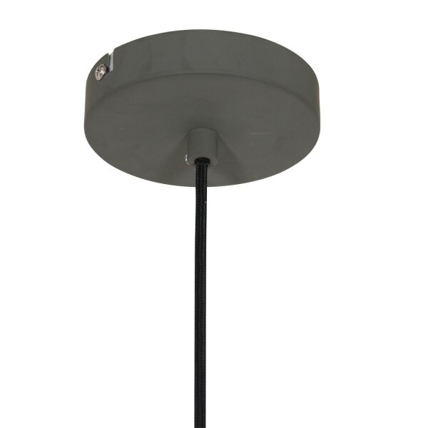 Lampe à suspendre Métal Gris L:50 cm rond E27 Design moderne