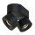 Spot de plafond LED métal noir L:16,1 cm 2 flammes