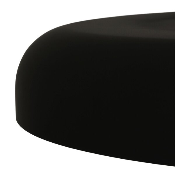 Suspension noire en métal L:50 cm rond E27 Moderne