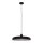 Suspension noire en métal L:50 cm rond E27 Moderne