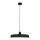 Suspension noire en métal L:50 cm rond E27 Moderne