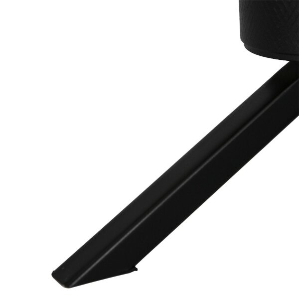 Lampe de table élégante métal verre gris fumé E27 22 cm