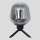 Lampe de table Abat-jour en verre Noir Gris Fumé 23 cm élégant