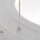Lampe LED ronde à suspendre en argent Ø48 cm 2700 K confortable
