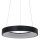 Suspension LED ronde noire Ø48 cm 2700 K confortable