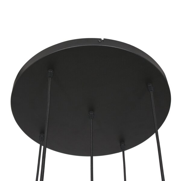 Suspension ronde verre en ambre Ø60 cm E27 Moderne