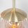 Suspension ronde verre en ambre Ø60 cm E27 Moderne