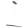 Lampe LED à suspendre noire L:114 cm 20 W 2700 K Moderne