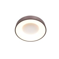 Plafonnier LED rond en bronze blanc Ø30 cm...