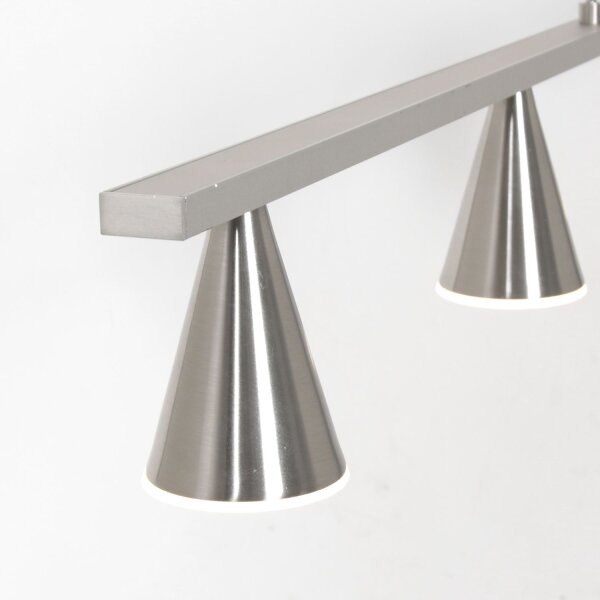 LED Hängelampe Metall in Stahl L:120 cm 4000 K elegant