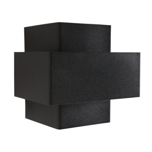 Applique Métal Noir Or H:13 cm incl. G9 indirect