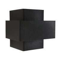 Applique Métal Noir Or H:13 cm incl. G9 indirect