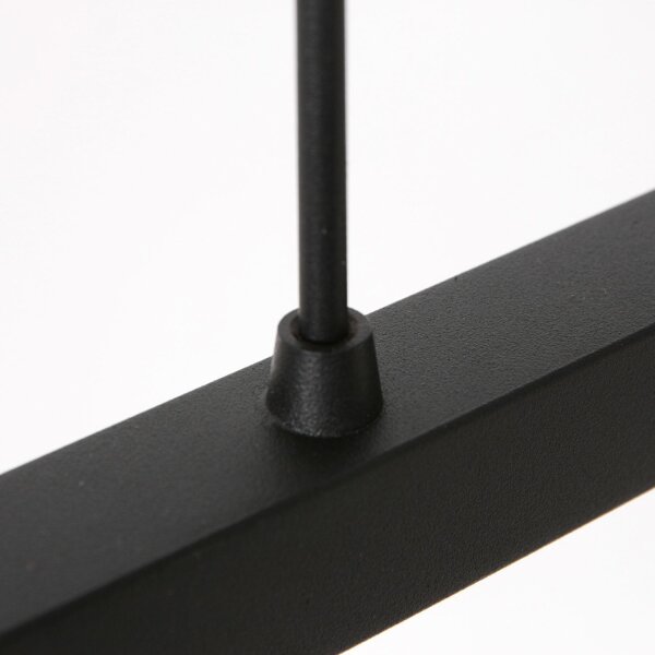 Suspension Métal Tissu Noir Blanc 140 cm faible éblouissement