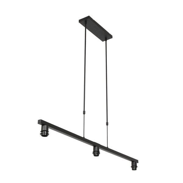 Suspension Métal Tissu Noir Blanc 140 cm faible éblouissement
