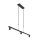 Lampe à suspendre Noir Blanc Métal Tissu 140 cm 3 flammes