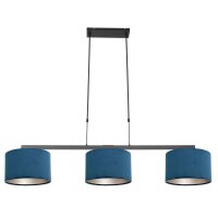 Confortable lampe à suspendre Noir Bleu...