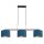 Confortable lampe à suspendre Noir Bleu Métal Tissu 140 cm