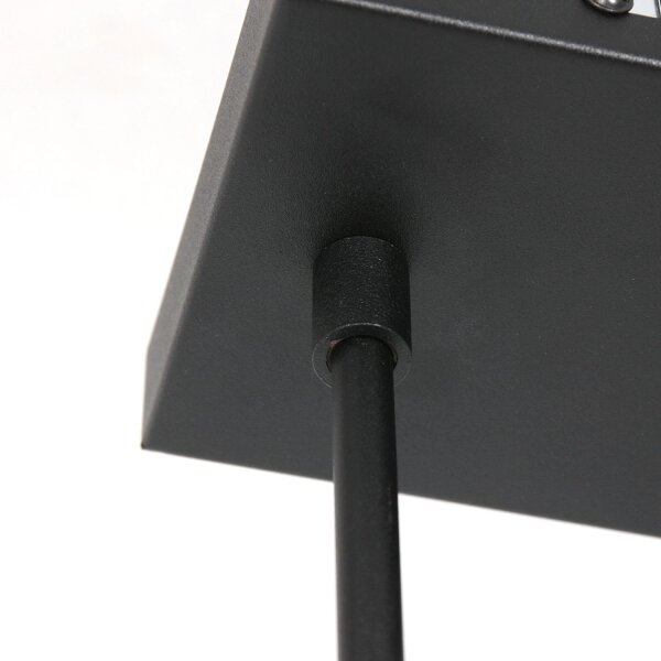 Confortable lampe à suspendre Noir Vert Métal Tissu 140 cm