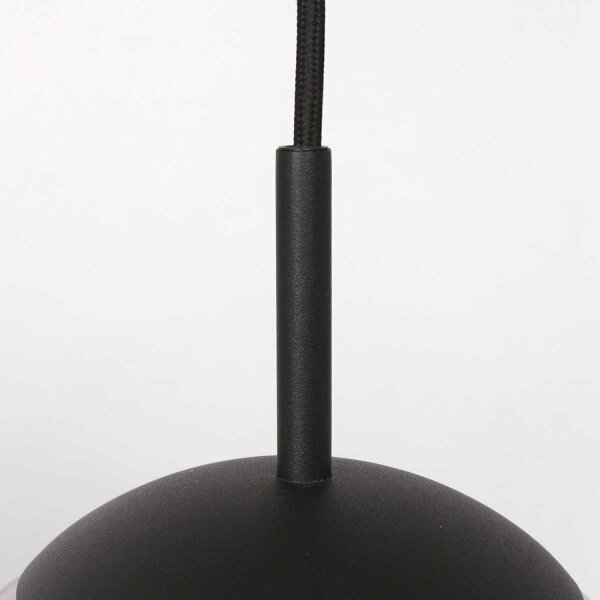 Suspension élégante Noir Gris Fumé E27 Ø25 cm