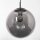 Suspension élégante Noir Gris Fumé E27 Ø25 cm