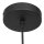 Suspension élégante Noir Gris Fumé E27 Ø25 cm