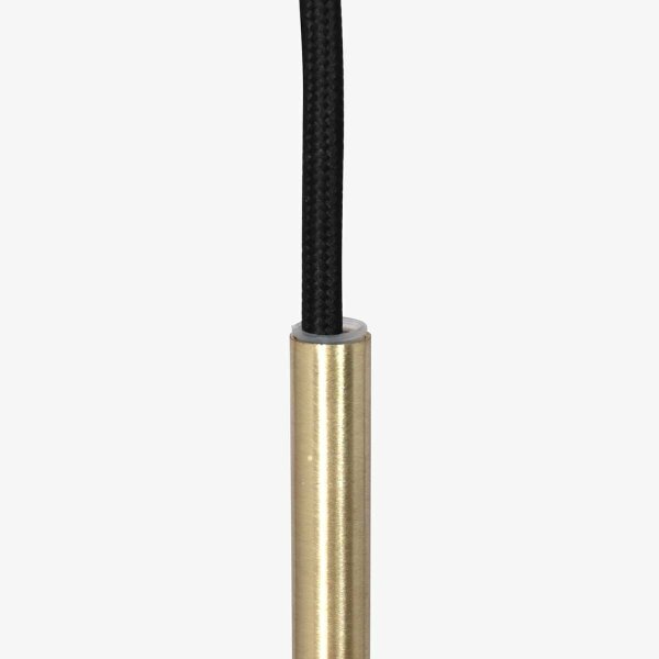 Suspension stylée Noir Ambre E27 Ø30 cm