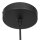 Suspension stylée Noir Ambre E27 Ø30 cm