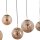 Longue lampe à suspendre Verre en ambre 120 cm E27 Moderne