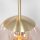 Longue lampe à suspendre Verre en ambre 120 cm E27 Moderne