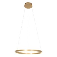 Suspension LED ronde dorée L:60 cm 42 W...