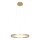 Suspension LED ronde dorée L:60 cm 42 W élégante